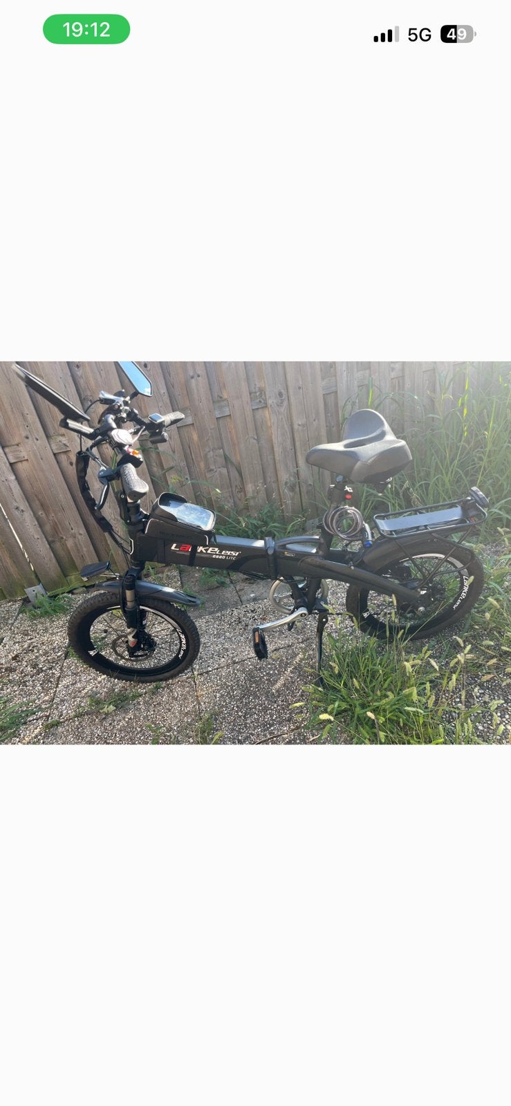 Elektrische opvouwbare fiets – goede accu- nieuw, 59 cm of meer, Ophalen of Verzenden, Zo goed als nieuw, Overige merken