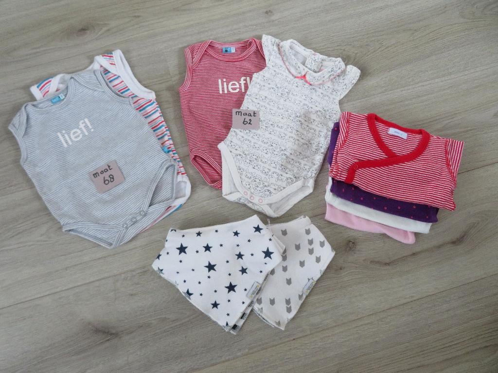 baby meisjes kleding  ( rompertjes) maat 62, Ophalen of Verzenden, Zo goed als nieuw, Maat 62