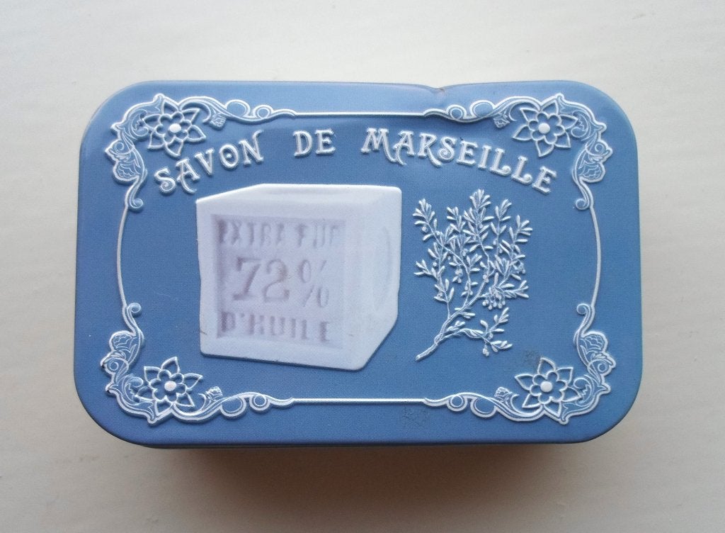 Zeep in blikken doos. Savon de Marseille, Ophalen of Verzenden