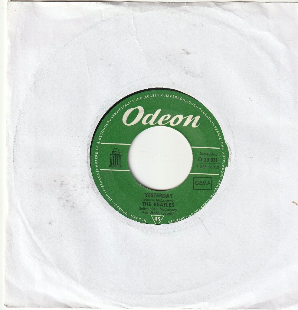 The beatles yesterday ( a kant ) act-naturally ( b kant ), Ophalen of Verzenden, Zo goed als nieuw, Pop