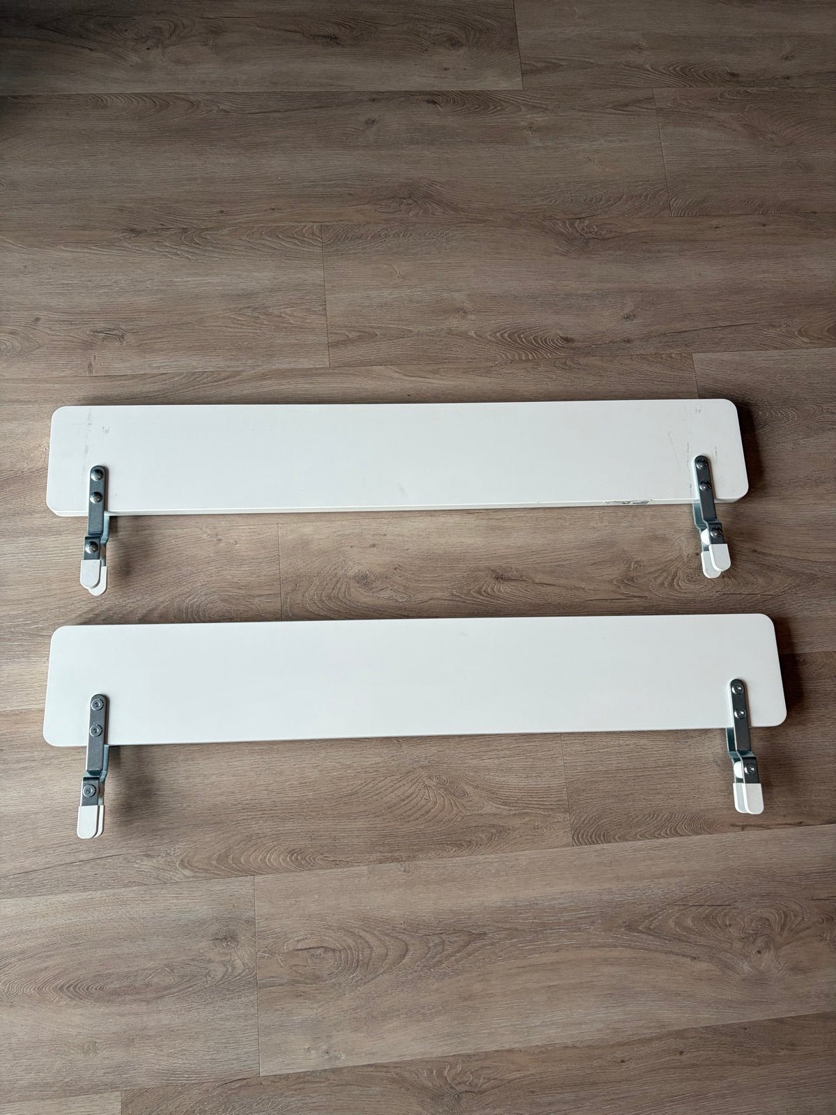 IKEA NATTAPA Zijsteun, wit - Veiligheid voor kinderbed 2x, Ophalen, Zo goed als nieuw, Minder dan 140 cm, Matras