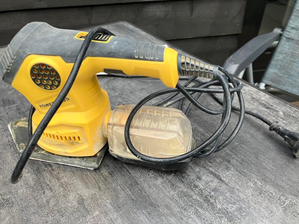 Schuurmachine powerplus 260w powx0485, Ophalen of Verzenden, Zo goed als nieuw, Minder dan 600 watt, Vlakschuurmachine