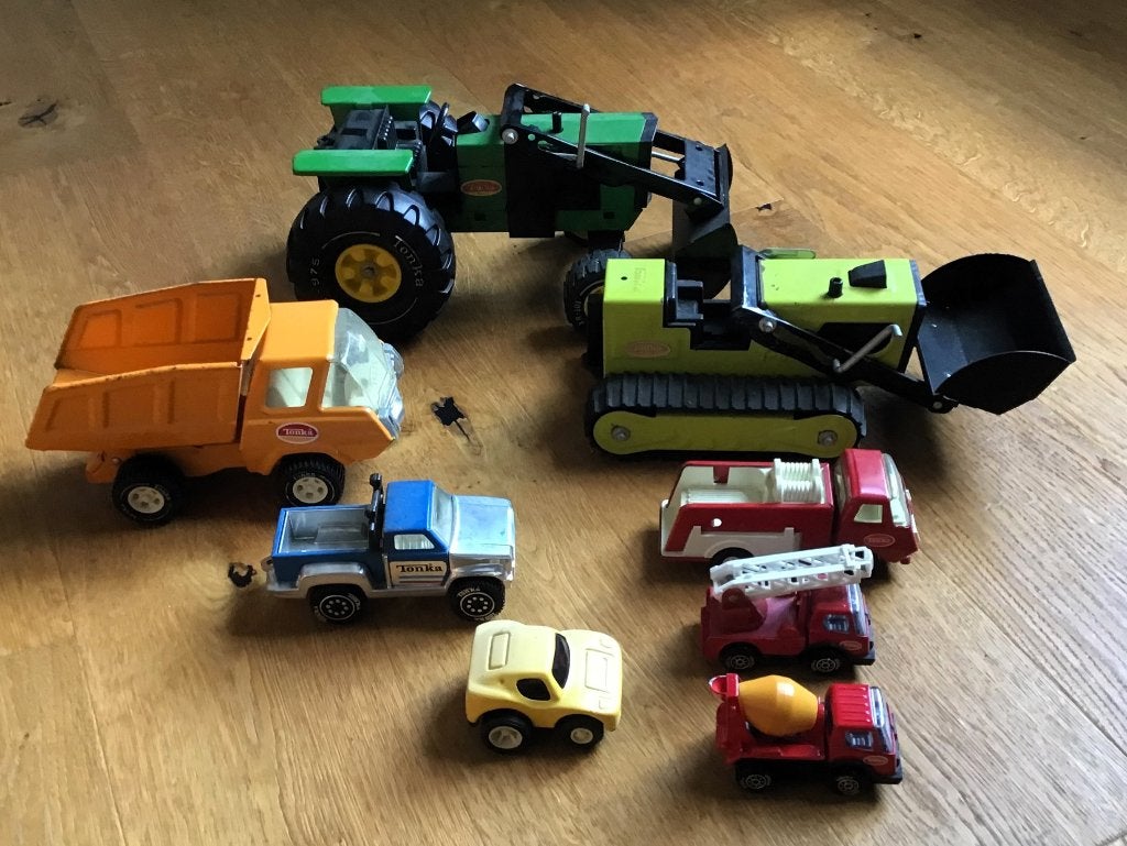 Diverse  vintage TONKA speelgoedauto's jaren '70, Ophalen of Verzenden, Gebruikt