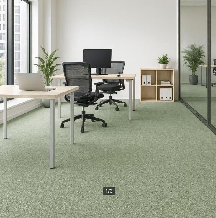 Interface tapijttegels nieuw! | Groen | 645m² | op=op!, 75 m² of meer, Nieuw, Ophalen of Verzenden, Tapijttegels