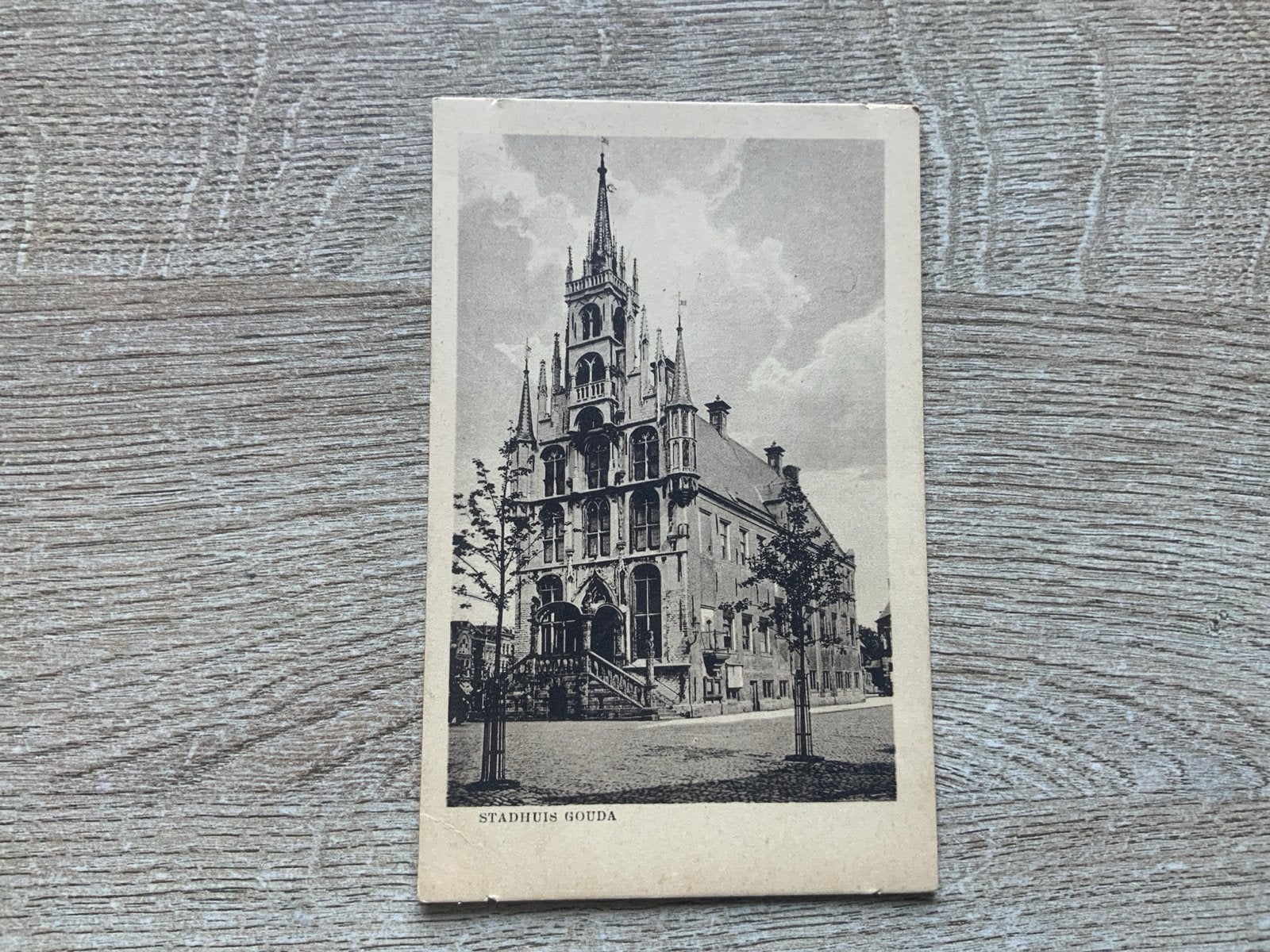 Stadhuis Gouda -, Ophalen of Verzenden, Voor 1920, Gelopen, Zuid-Holland