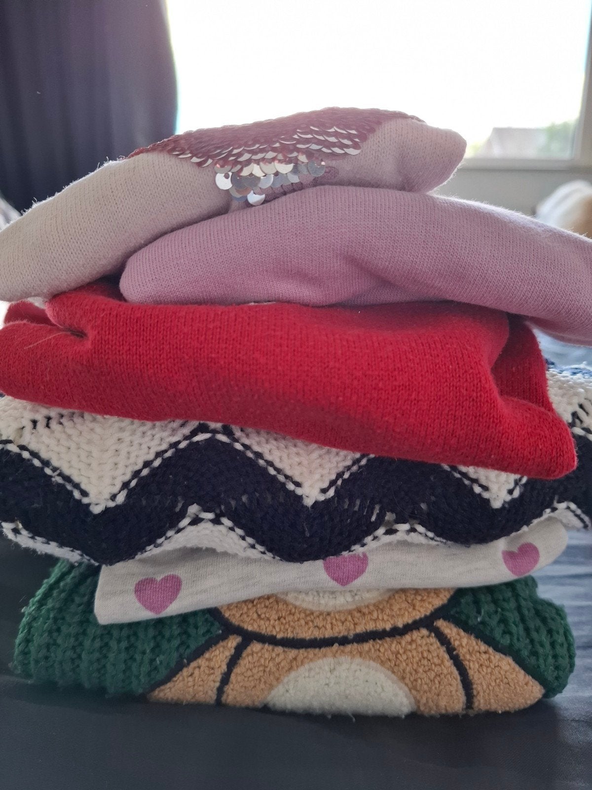 Leuk pakket 6 truien voor meisjes (maat 122/128), Gebruikt, Meisje, H&M, C&A, Shoeby, Ophalen of Verzenden