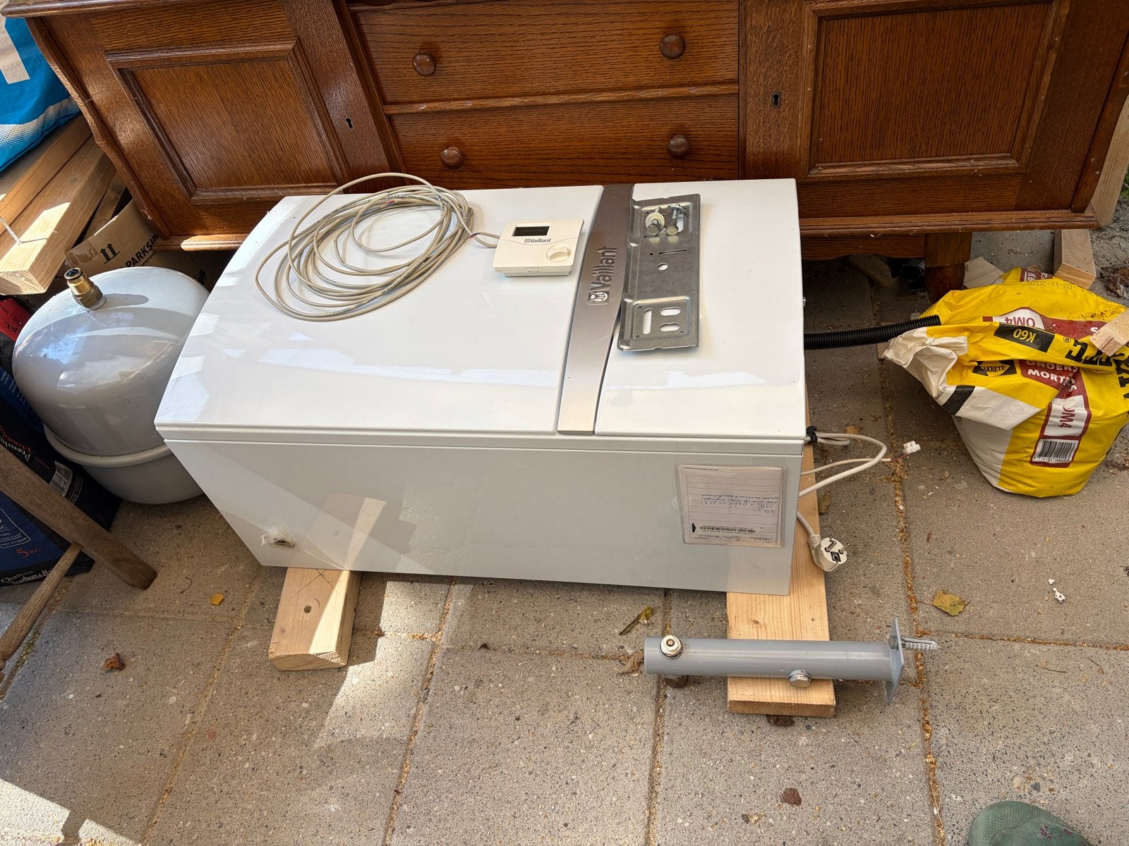 Vaillant CV-ketel met thermostaat en expansievat, Ophalen, 30 tot 80 cm, Gebruikt, Cv-ketel of Combi-ketel