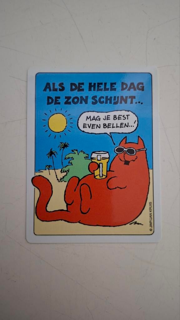KPN Telecom Telefoonkaart - Grappige rode kater, Ophalen of Verzenden, 1980 tot heden, Nederland, Knipsel(s)