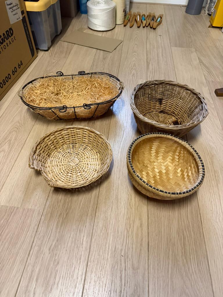 Mandjes, Ophalen, Rechthoekig, Riet