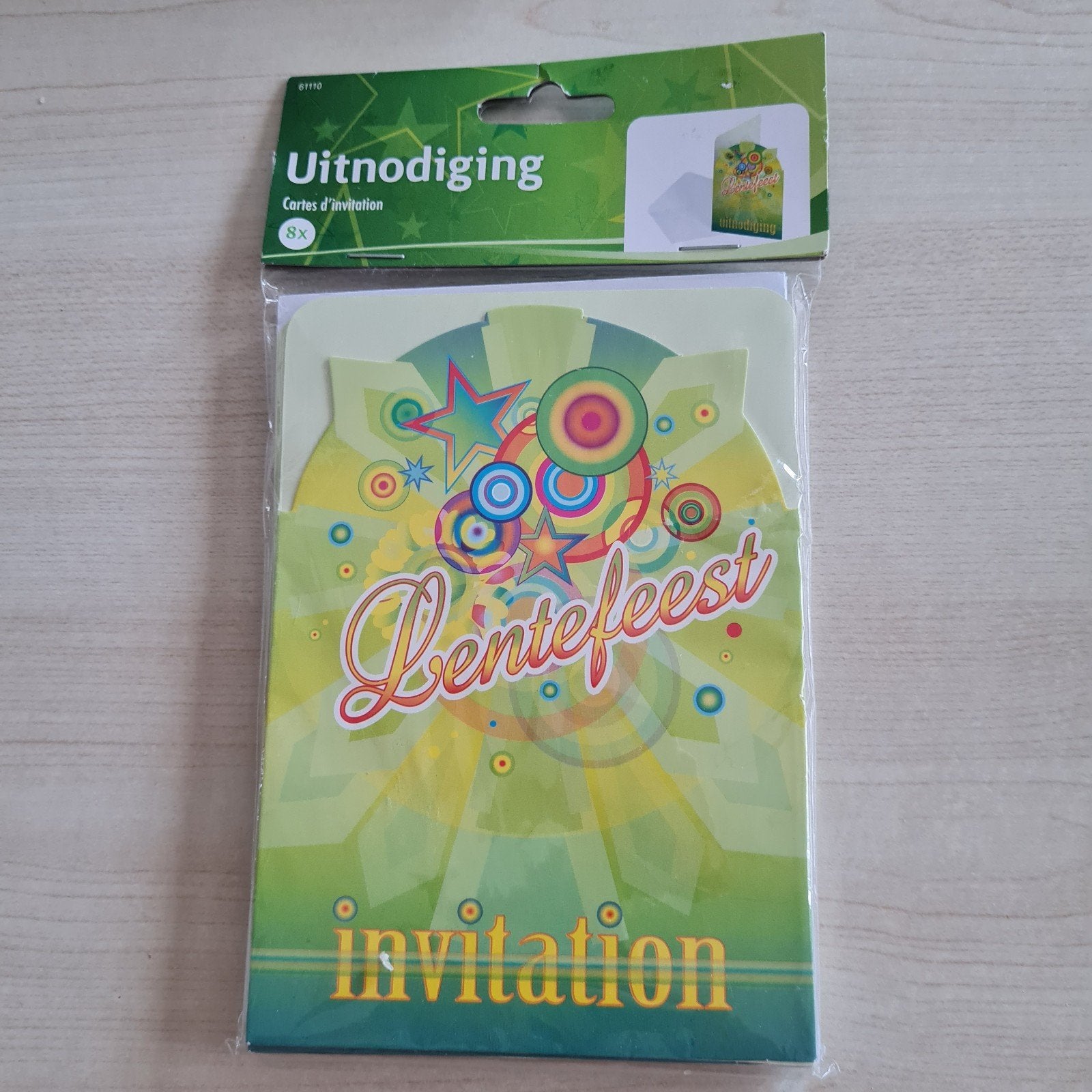 Lentefeest uitnodigingen 8x, Hobby en Vrije tijd, Ophalen of Verzenden