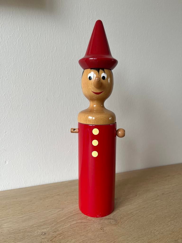 Vintage Pinokkio spaarpot - Mastro Geppetto - Made in Italy, Gebruikt, Ophalen of Verzenden, Nvt, Nvt