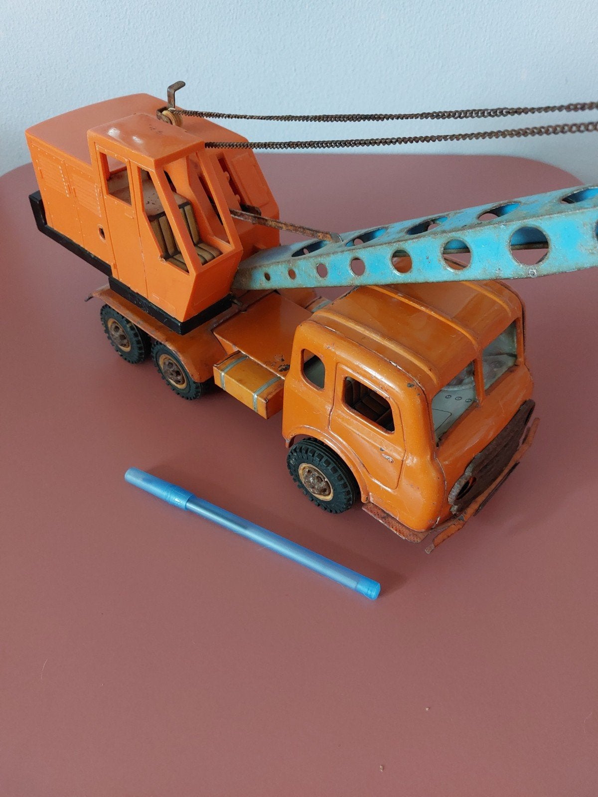 Lorry with crane Joustra Frankrijk., Ophalen of Verzenden