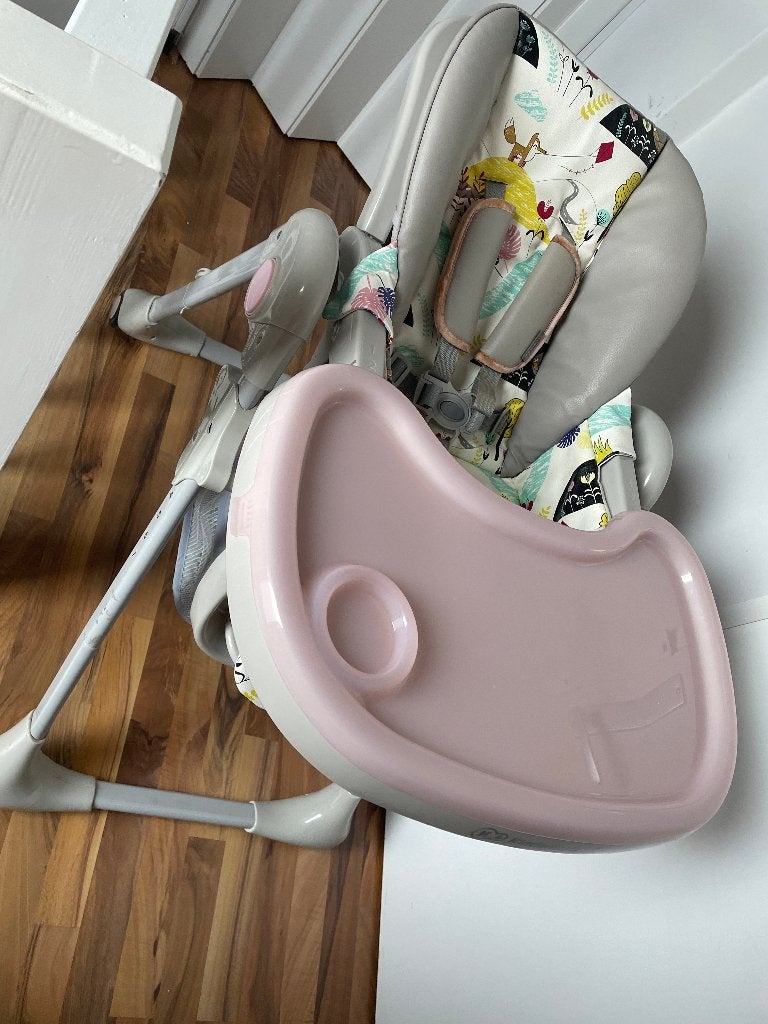 kinderkraft baby high chair, Ophalen, Gebruikt, Meegroeistoel, Gordel(s)