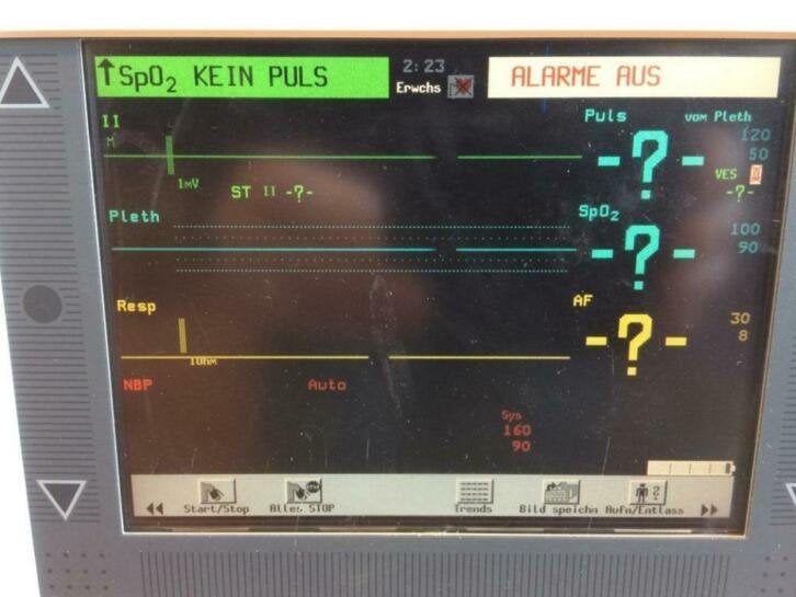 HPM3046A vital signs monitor met toebehoren, accu is slecht, Niet ingevuld, Gebruikt, Niet ingevuld, Ophalen of Verzenden