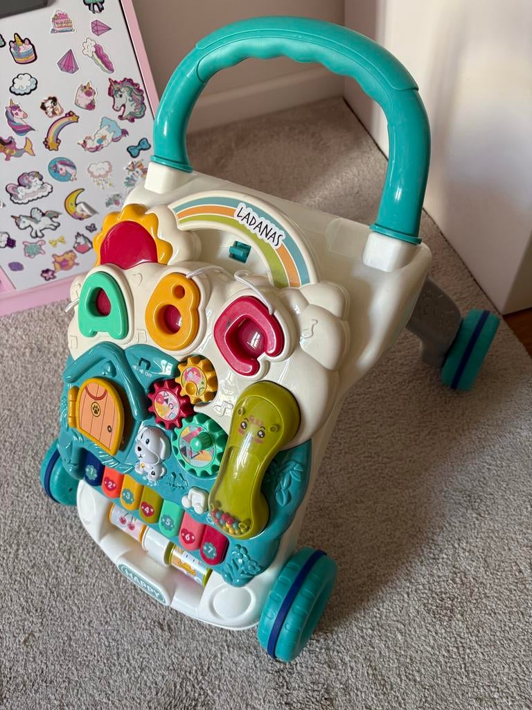 LADANAS Babywalker met activiteitenpaneel en muziek, Ophalen, Zo goed als nieuw, Overige typen, Met geluid