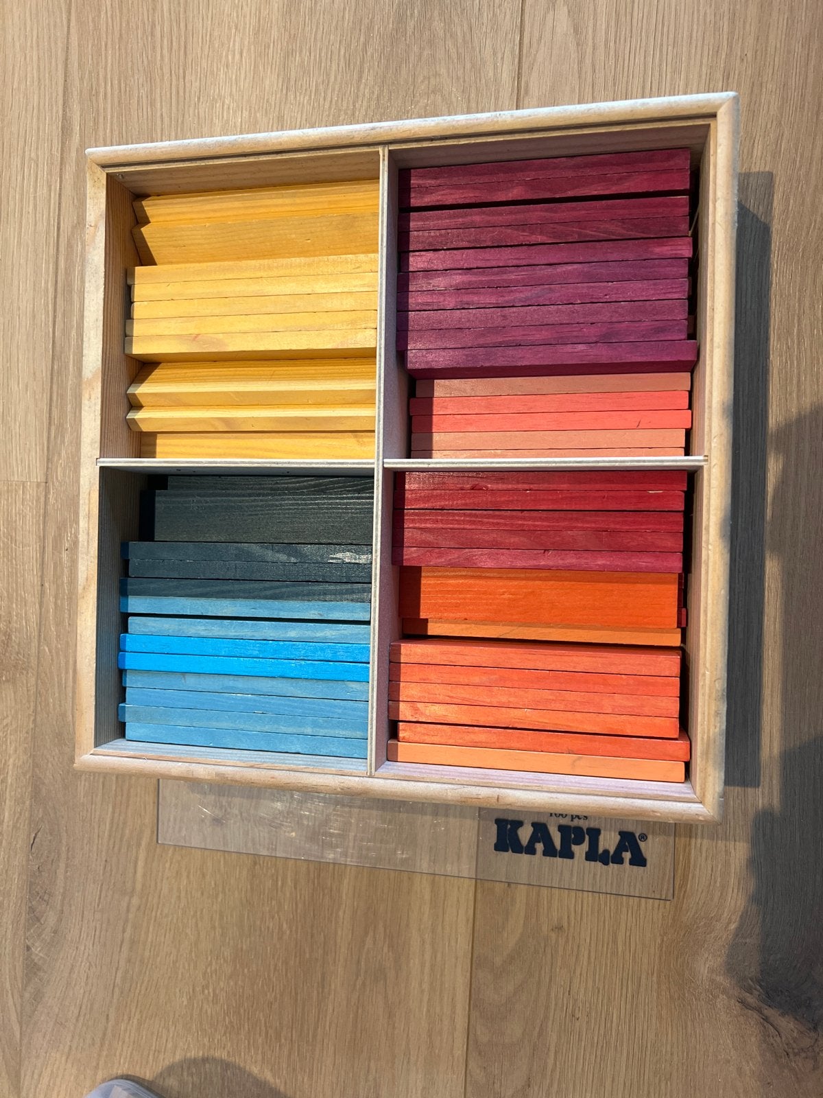 Kapla gekleurde bouwplankjes - Zo goed als nieuw, Kinderen en Baby's, Ophalen of Verzenden, Zo goed als nieuw, Overige merken