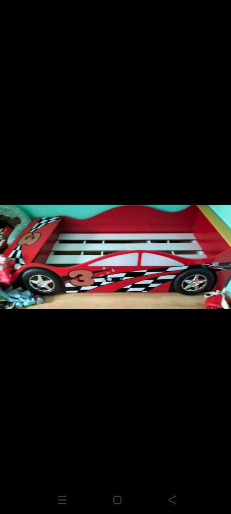 kinderbed McQueen Cars bed en kast, Kinderen en Baby's, Kinderkamer | Bedden, Ophalen, Gebruikt, 70 tot 85 cm, 140 tot 160 cm