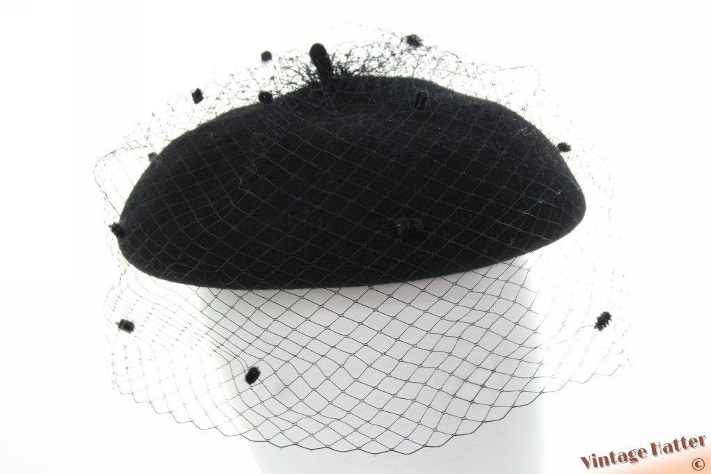 Dames cocktailhoed Bronte Claar zwart wol + voile 54-58 new, Kleding | Dames, Hoeden en Petten, Hoed, Nieuw, Bronté Amsterdam - Claar