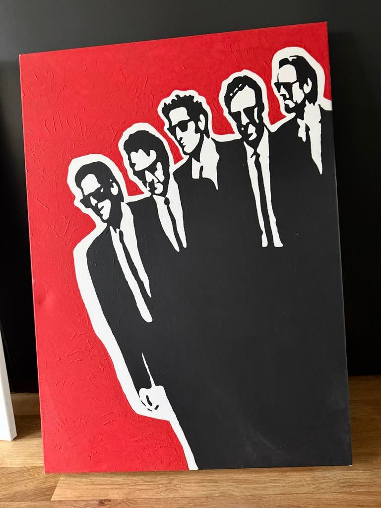 Reservoir Dogs Schilderij - Tarantino Canvas 50x70 cm, Ophalen of Verzenden
