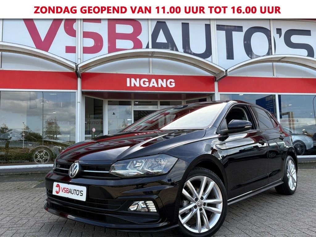 Volkswagen POLO 1.0 TSI 95PK R-LINE NL-AUTO NAVI CARPLAY ECC, Gebruikt, 95 pk, Met garantie (alle), Bedrijf
