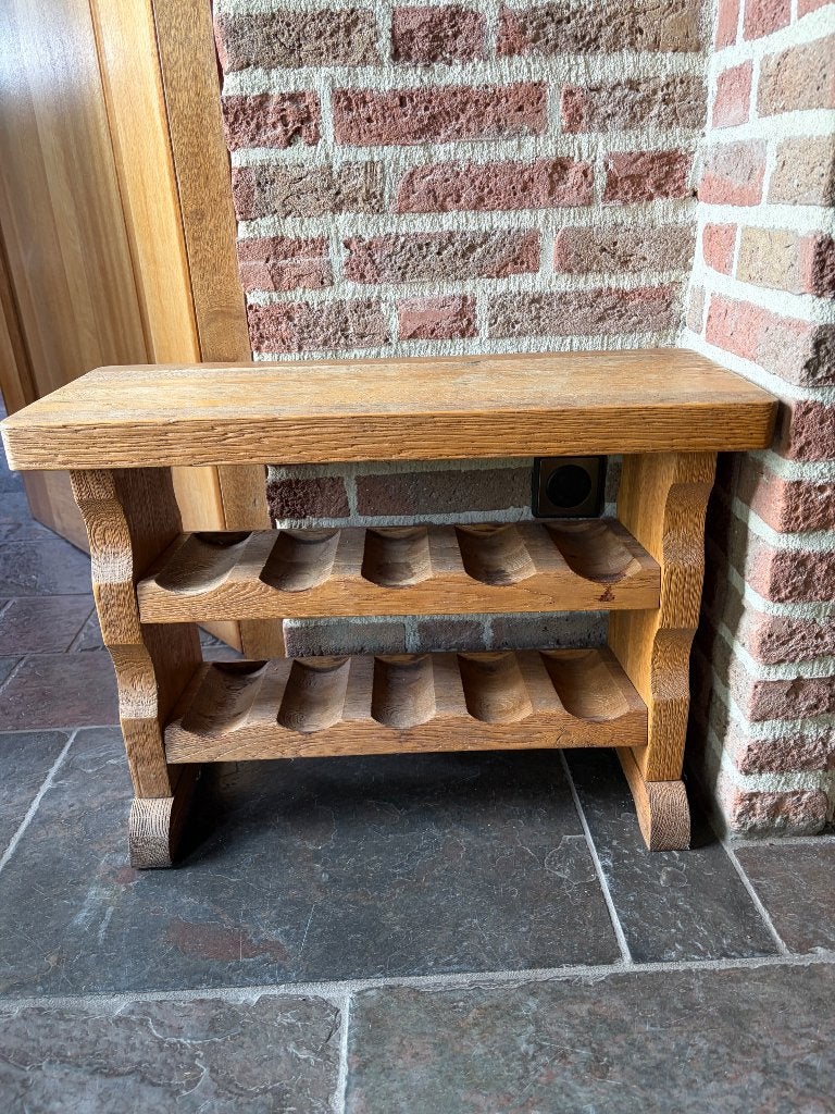 Houten wijnrek, Huis en Inrichting, Woonaccessoires | Wijnrekken, Ophalen, 50 – 75, Gebruikt, 5 tot 15 flessen