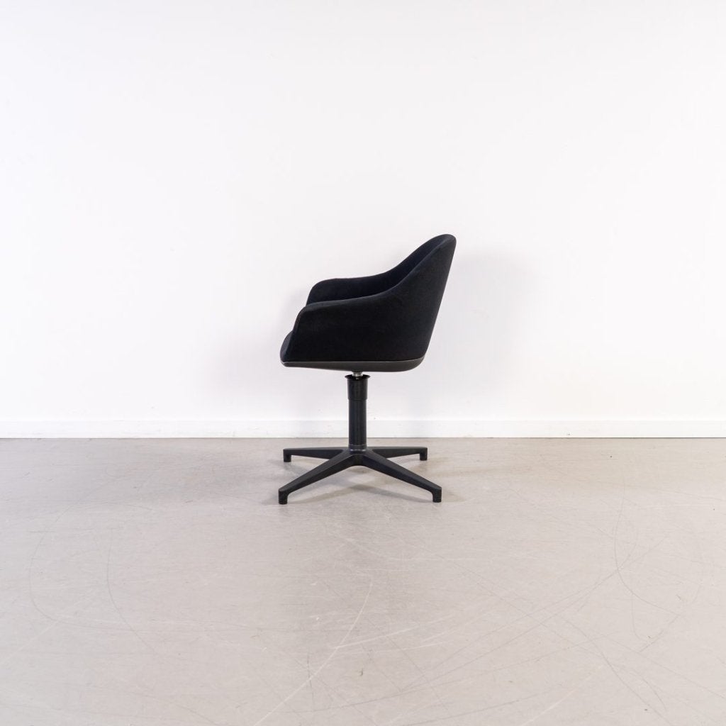 Vitra Softshell Stoel Zwart Stof - Zwart, Niet ingevuld, Zo goed als nieuw, Niet ingevuld, Niet ingevuld