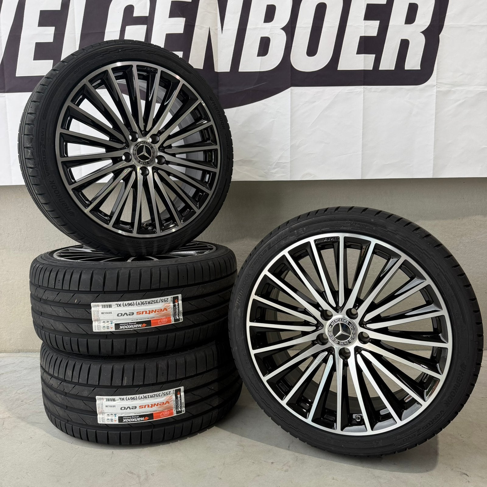 19 inch Origineel C klasse W206 velgen met nieuw banden, 19 inch, Vwlgen, Nieuw, Ophalen of Verzenden