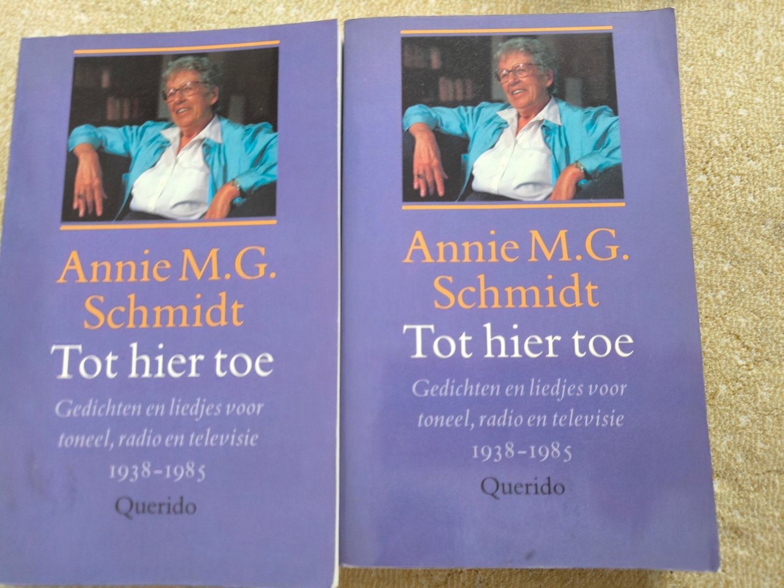 2x Annie M.G. Schmidt - Tot hier toe (Gedichten en liedjes), Ophalen, Zo goed als nieuw, Annie M.G. Schmidt, Eén auteur