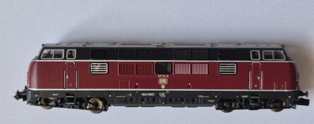DiesellLoc  DB 221 114-2, Fleischmann, Ophalen of Verzenden, Zo goed als nieuw, Gelijkstroom