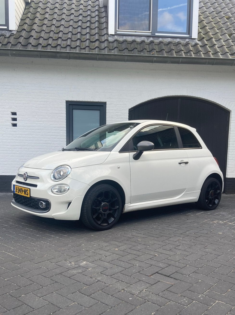 Fiat 500 1.2 SPORT 2016 Wit, Auto's, Voorwielaandrijving, 4 cilinders, 840 kg, Leder en Stof