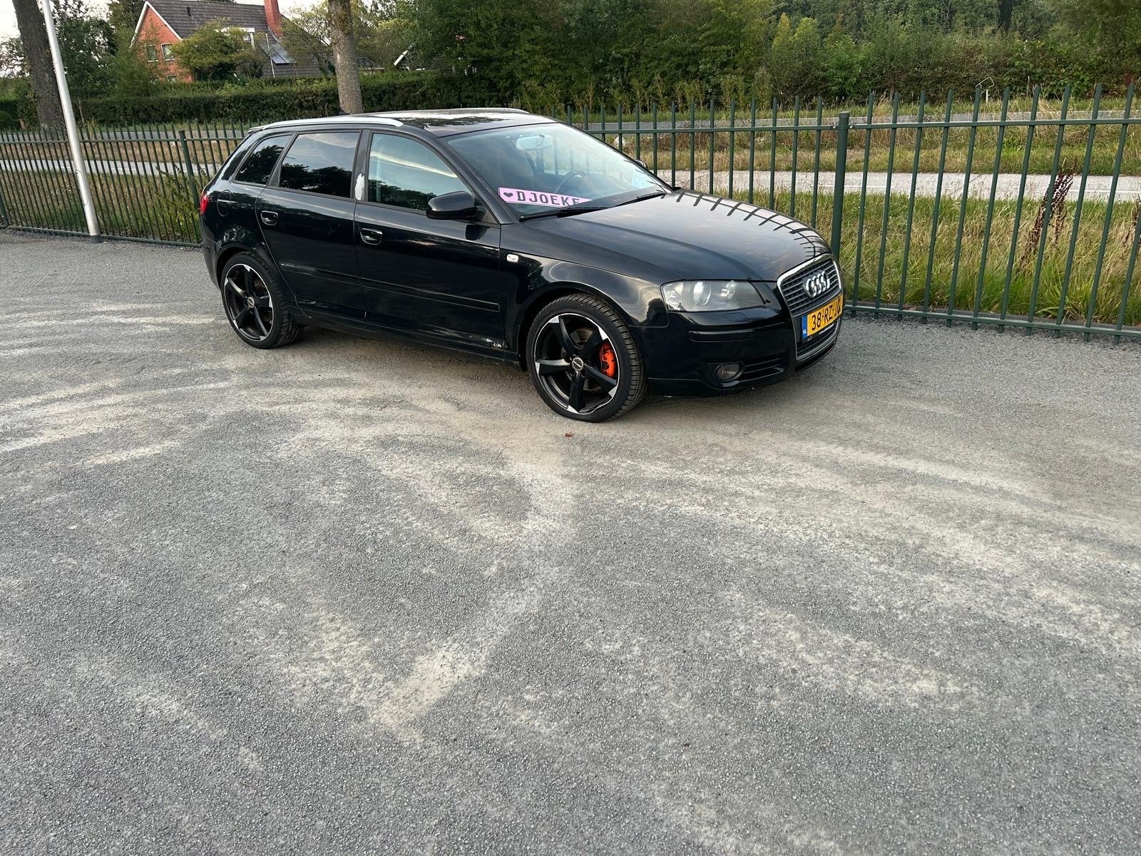 Audi A3 2.0 Sportback 147KW Tfsi DSG 2005 Zwart, Auto's, 4 cilinders, 1984 cc, Zwart, Origineel Nederlands