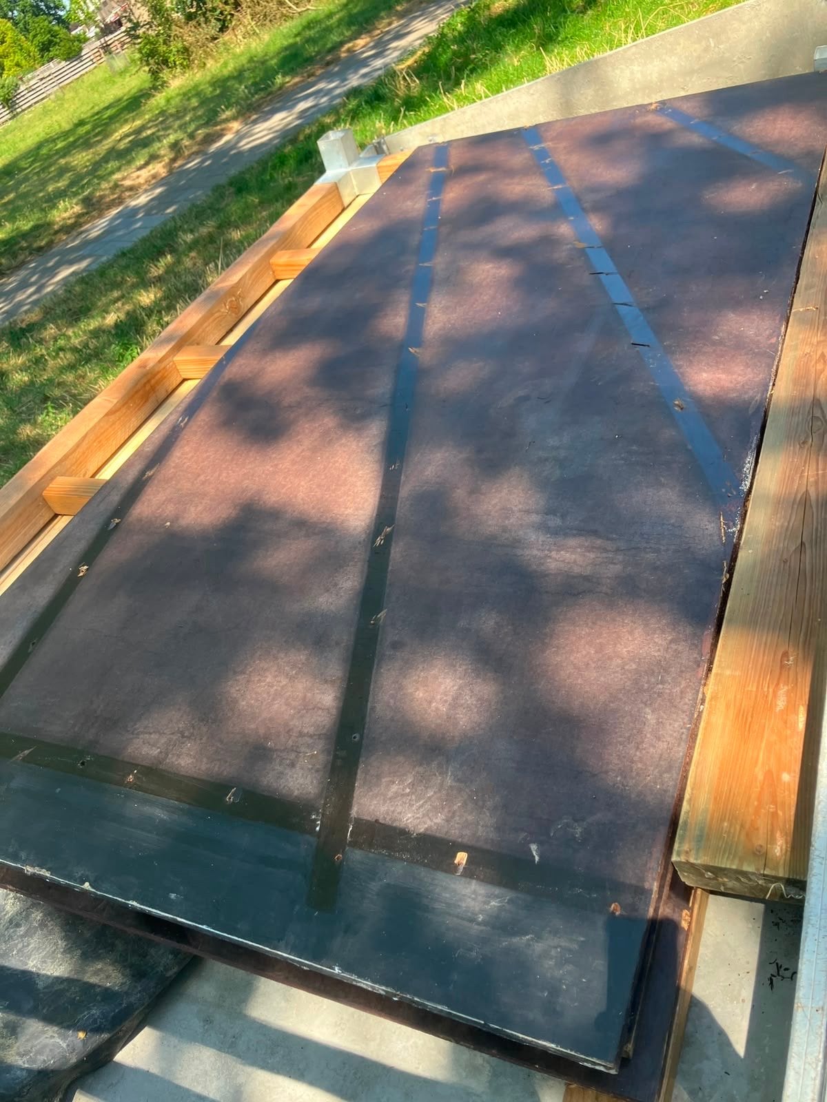 5x Betonplex platen 1,25x2,50m - Gebruikt, nog goed, Doe-het-zelf en Verbouw, Ophalen, Gebruikt, Betonplex, Minder dan 20 mm