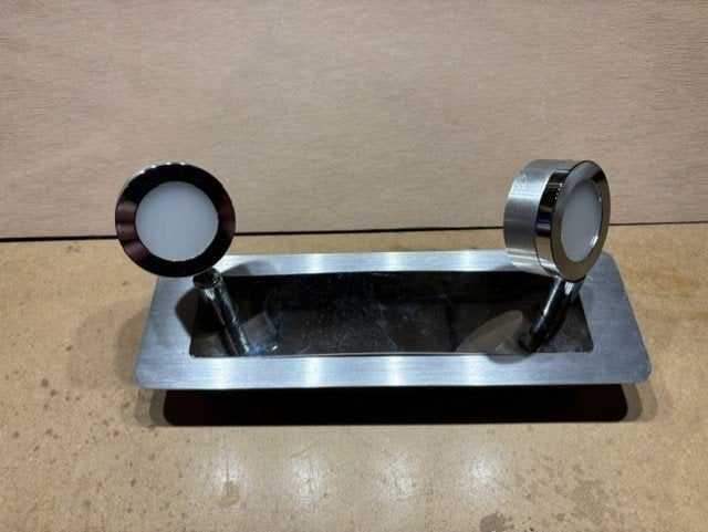 2x Keuken Halo plafond lampen, Huis en Inrichting, Ophalen, Gebruikt, Plafond lamp, Glas