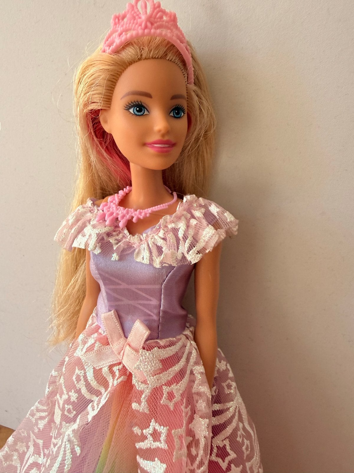 Dreamtopia Barbie Prinses met Regenboogjurk, Ophalen of Verzenden, Zo goed als nieuw, Barbie