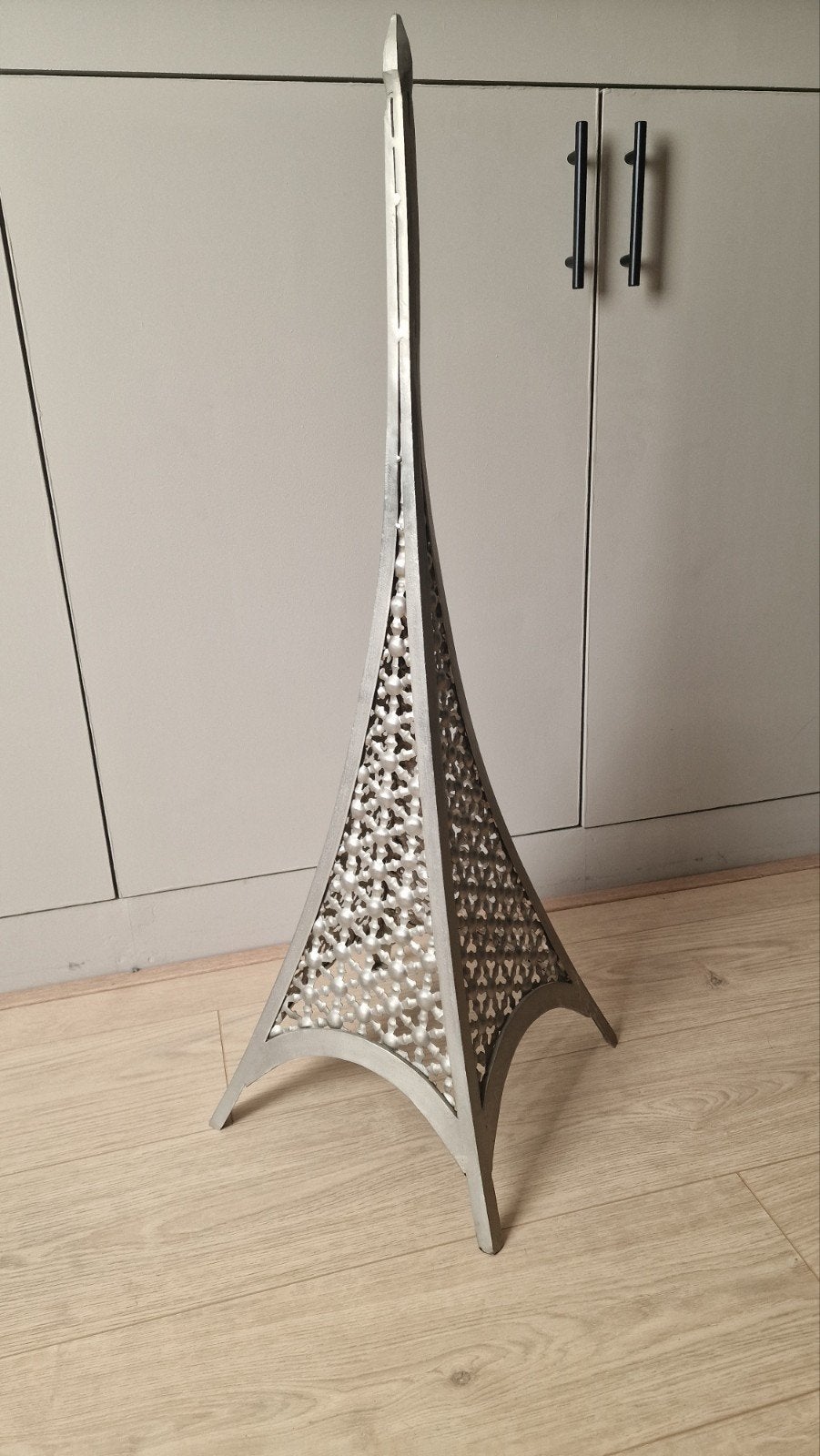 Grote metalen Eiffeltoren / woonaccessoire – 92 cm hoog, Ophalen, Gebruikt
