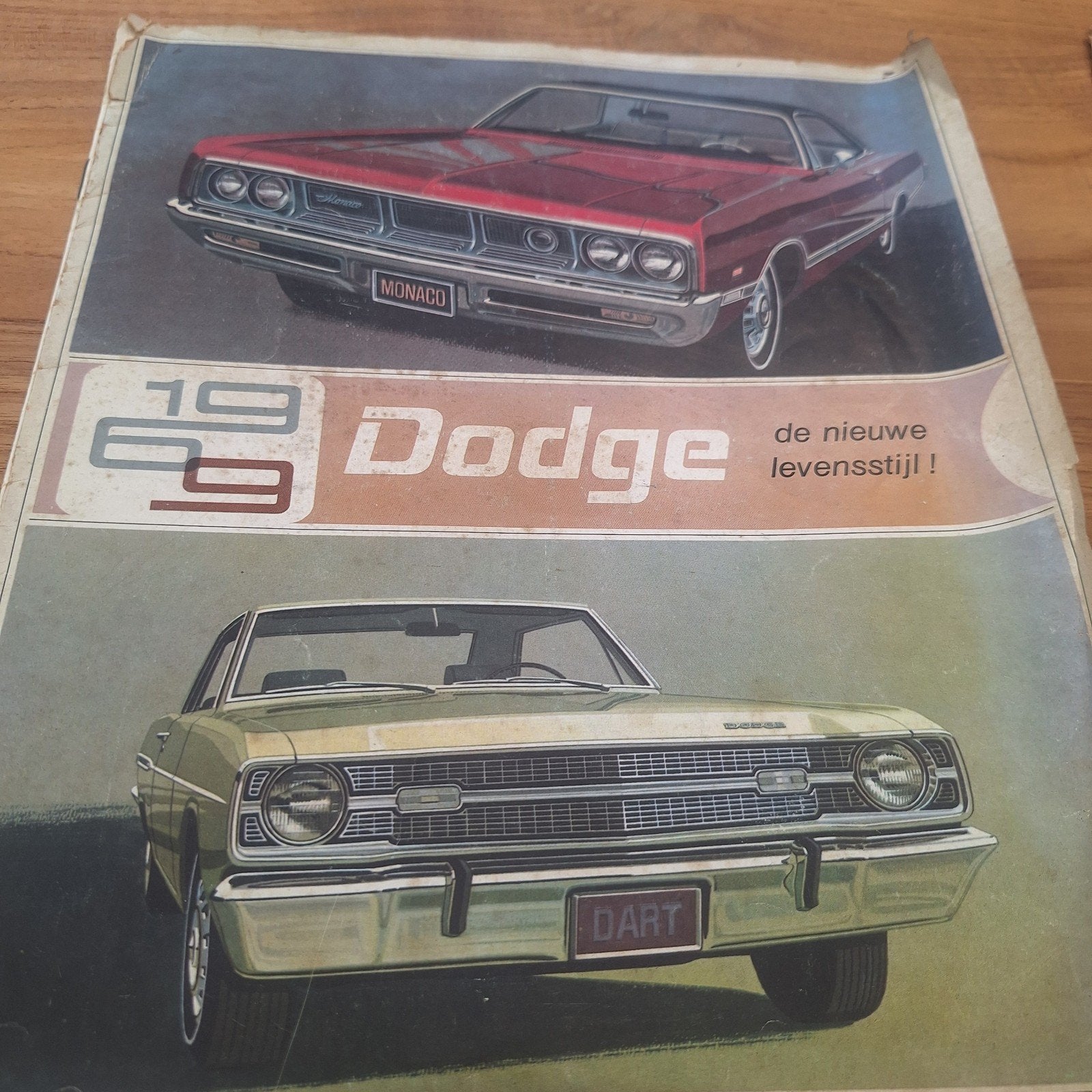 Dodge brochure 1969 - Monaco, Dart - Voorpagina is los, Ophalen of Verzenden, Gelezen, Overige merken