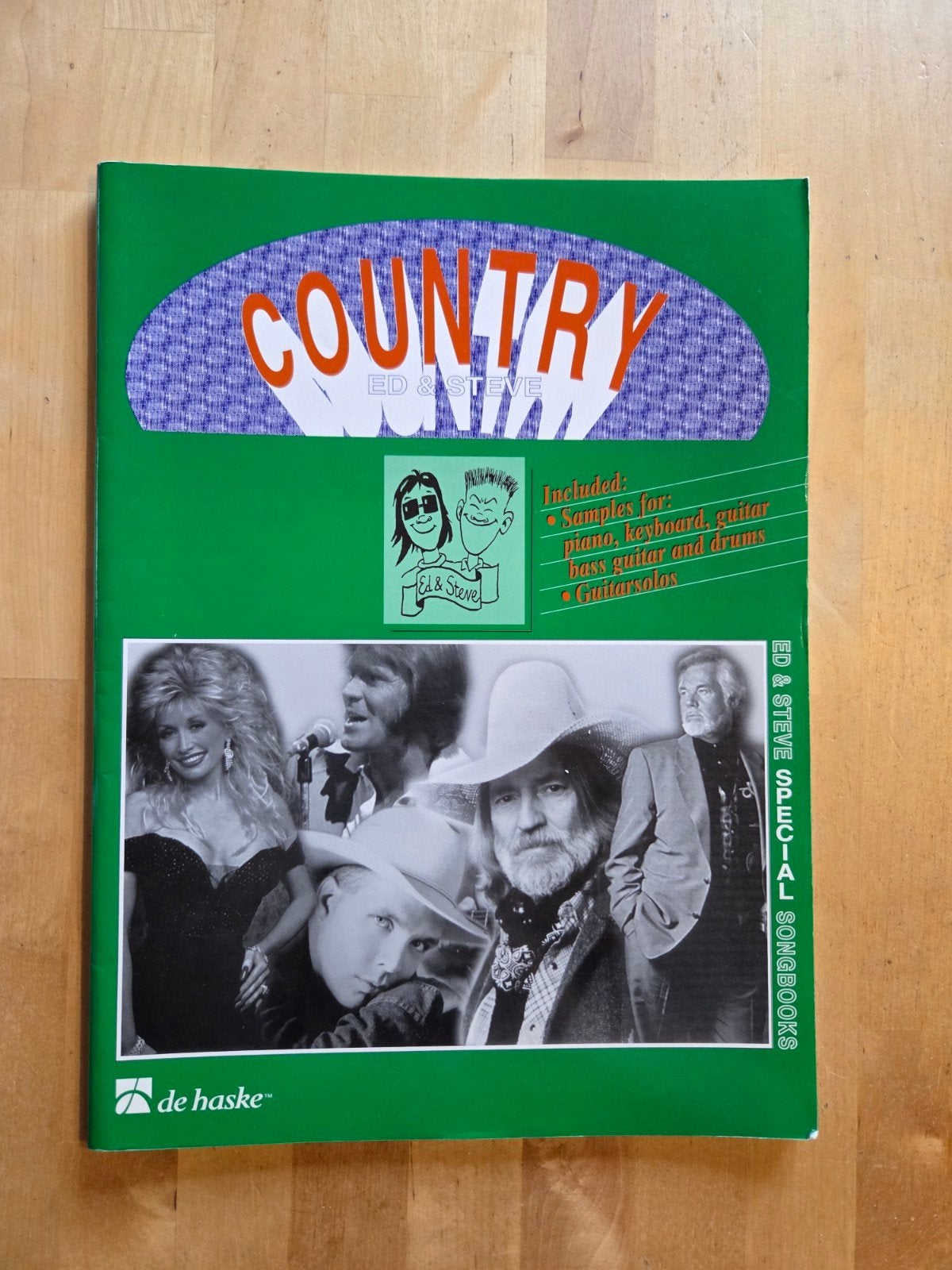 Nieuw Country Songbook - Ed & Steve - Piano, Gitaar, Drums, Muziek en Instrumenten, Bladmuziek, Nieuw, Ophalen of Verzenden, Thema
