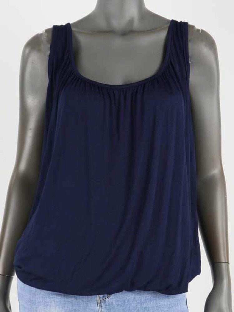 NIEUW !! Mooie donkerblauwe ballontop  ONE SIZE, Kleding | Dames, Blauw, Maat 42/44 (L), Nieuw, Ophalen of Verzenden