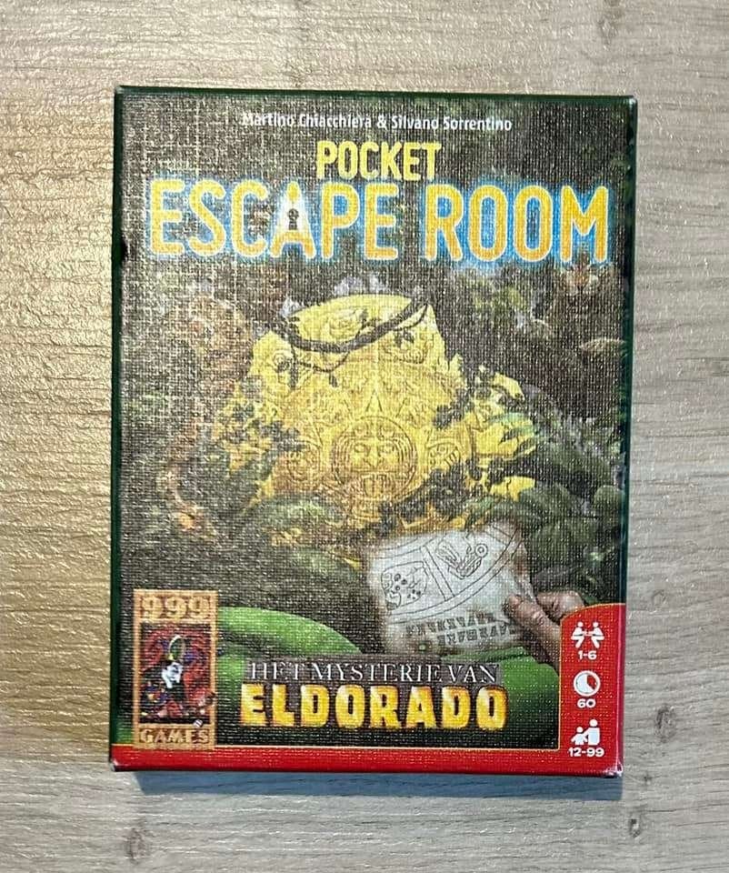 Pocket Escape Room: Het Mysterie van Eldorado, Hobby en Vrije tijd, Ophalen of Verzenden, Zo goed als nieuw