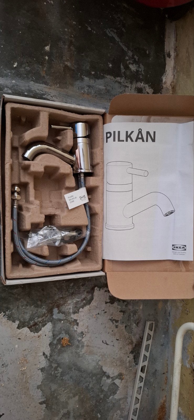 IKEA Pilkan wastafelkraan nieuw in doos (zonder afvoer), Ophalen of Verzenden
