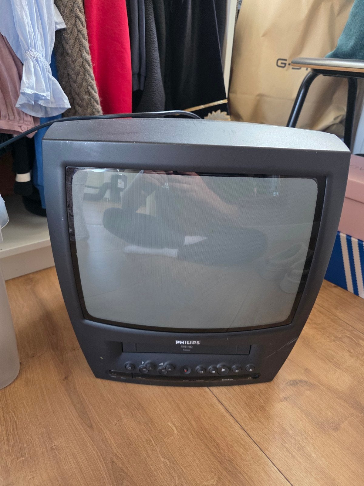 Philips CRT tv video combo, Ophalen, Gebruikt