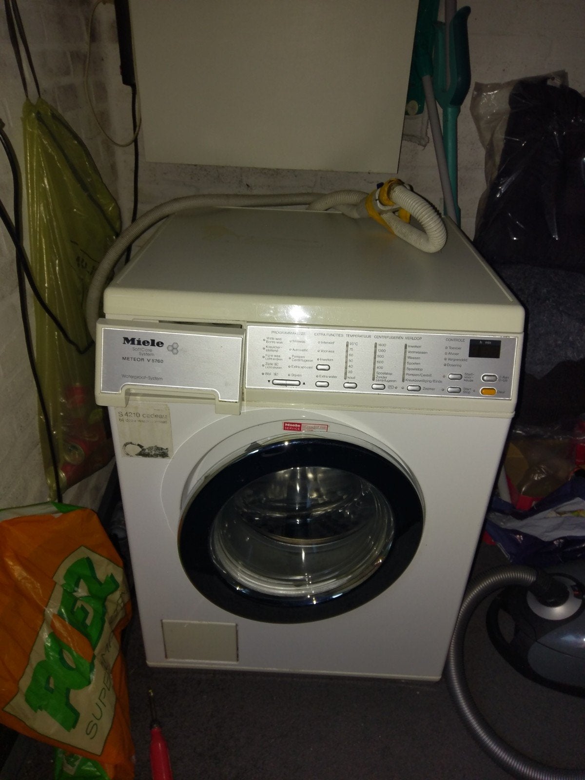 MIELE /Meteor v 5760 soft care system, Witgoed en Apparatuur, Wasmachines, Ophalen, Gebruikt, Wolwasprogramma, Voorlader