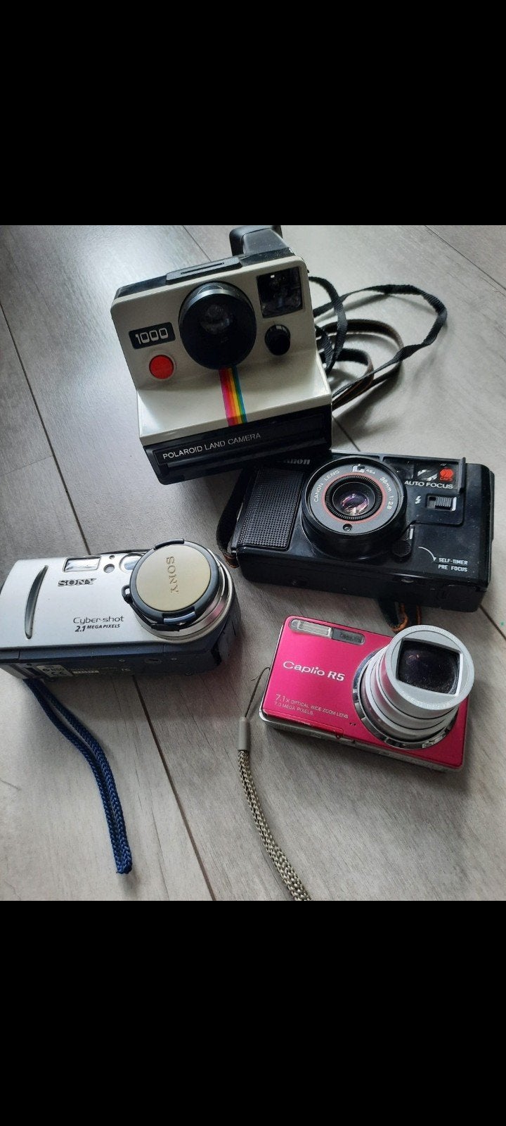 Diverse camera's: Polaroid, Sony, Canon, Ricoh, Ophalen