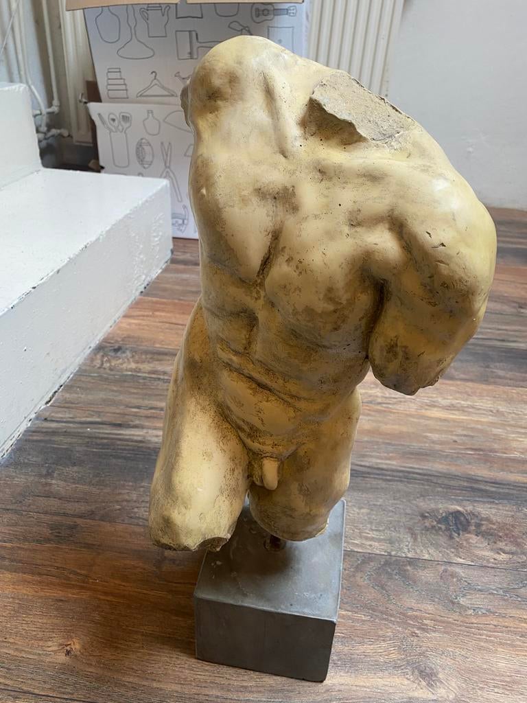 Klassiek torso beeld gesigneerd, Ophalen of Verzenden