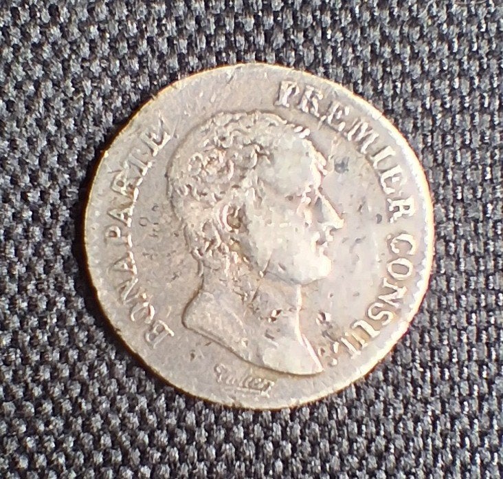 Napoleon Bonaparte consulaat 1/2 Franc, Ophalen of Verzenden, Frankrijk