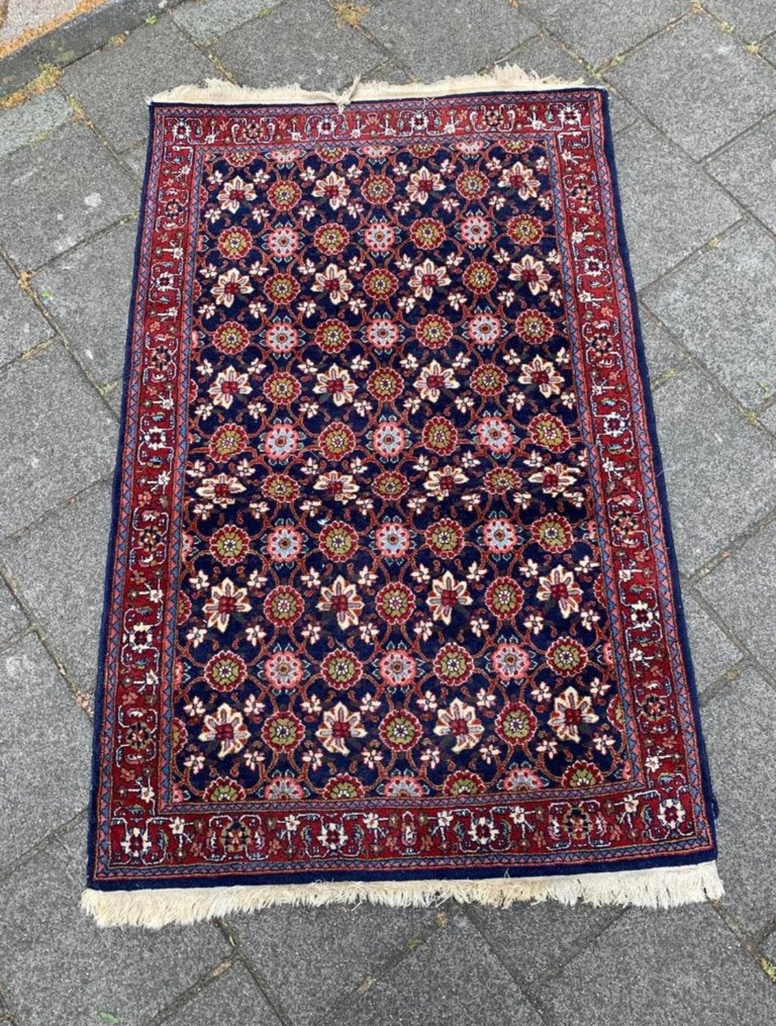 Kleed Tabriz Heriz-tapijt prachtig Perzisch tapijt, Ophalen of Verzenden