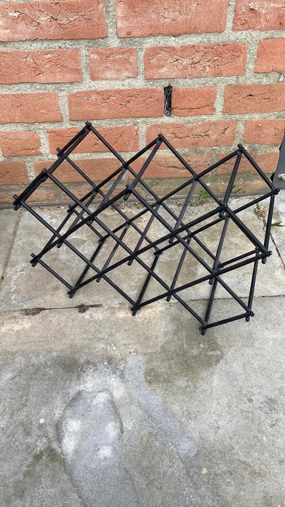 Wijnrek, Ophalen, Zo goed als nieuw, Metaal, Minder dan 50 cm