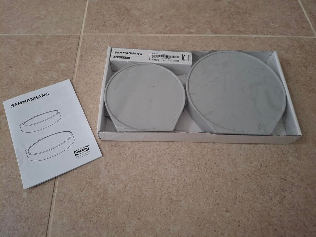 Nieuwe IKEA SAMMANHANG wandplankjes (2 stuks), Nieuw, Ophalen of Verzenden, Grijs, Metaal