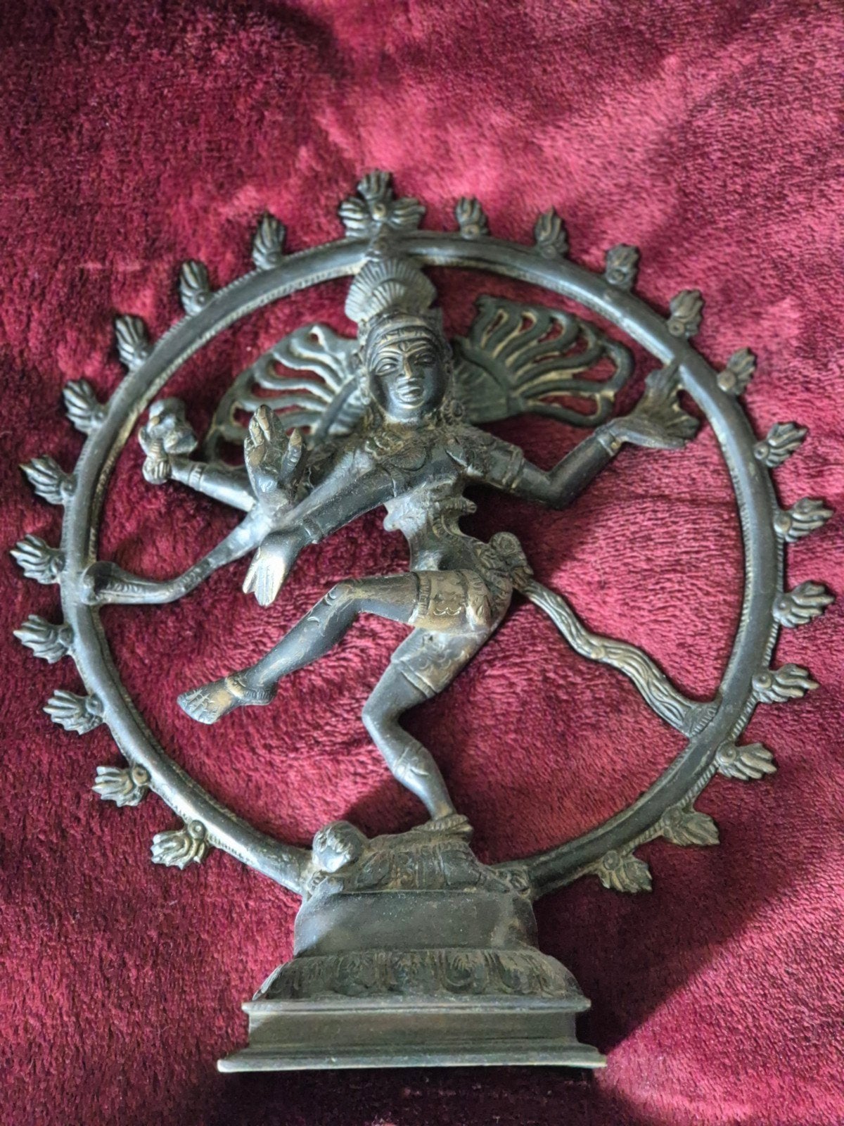 Bronzen Shiva Nataraja beeld - 30 cm hoog, Ophalen of Verzenden, 20 - 50 cm, Beeld, Azië