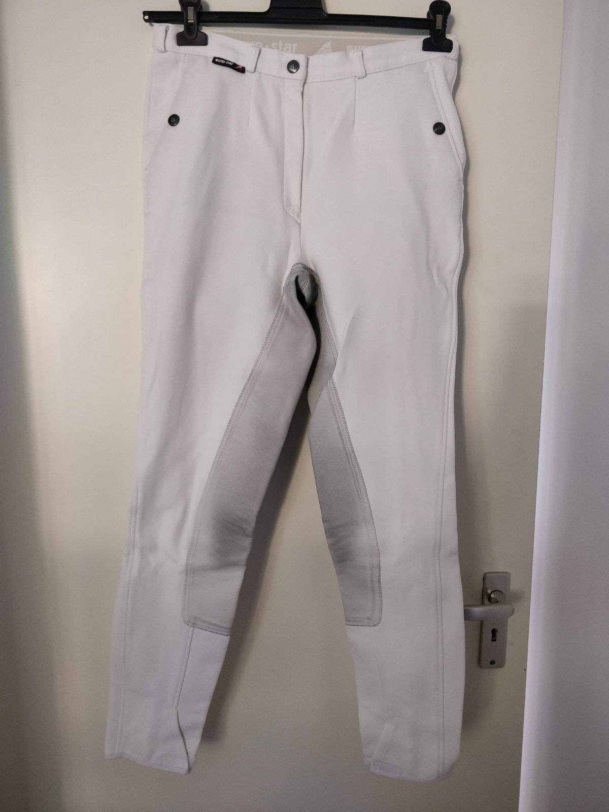 Eurostar wedstrijdbroek paardrijbroek Klaris 42/46 leren zit, Gebruikt, Dressuur, Dames, Onderkleding